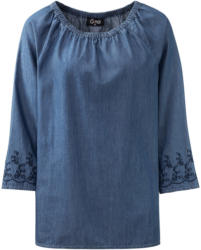 Damen Carmenbluse mit Stickerei