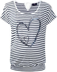 Damen Umstands-T-Shirt mit Pailletten-Herz