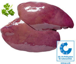 Frische Schweineleber, Schweineherzen oder Schweinenieren je 1 kg