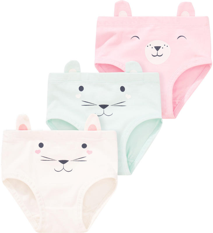 3 Baby Slips mit Tiergesicht