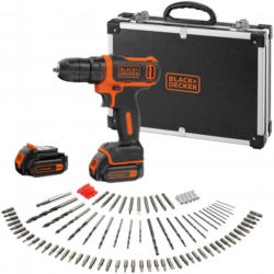BLACK + DECKER Akkubohrschrauber »10.8V BDCDD12BAFC«, mit 100tlg. Zubehör
