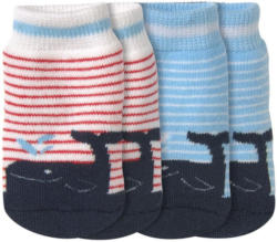 2 Paar Newborn Socken mit Frottee-Ausstattung