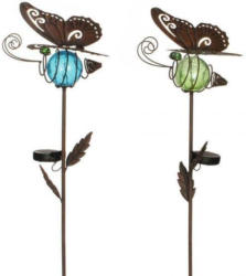 Solar Gartenstecker Schmetterling, verschiedene Farben