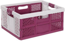 keeeper Profil-Klappbox Lea mit Softgriffen, 32 l, white/berry