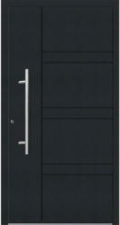 Aluminium Sicherheits-Haustür Cagliari Exklusiv, 75mm, anthrazit, 110x210 cm, Anschlag links, RC2-zertifiziert, inkl. Griffset