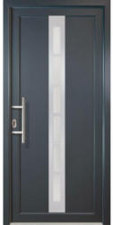 Haustür JM Signum Aluminium PVC Mod. 38, weiß/titan, Anschlag links, 98x200 cm