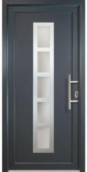 Haustür JM Signum Aluminium Mod. 51, titan/titan, Anschlag rechts, 98x208 cm