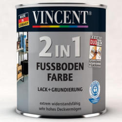 Vincent 2in1 Fussbodenfarbe nussbaum 2,5 L