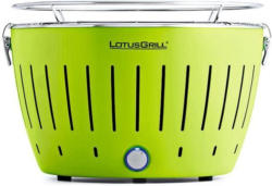 Holzkohlegrill LotusGrill, rauchfrei, limettengrün