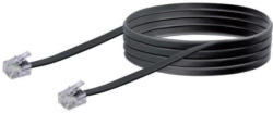 Schwaiger Telefonkabel, 6 m, schwarz
