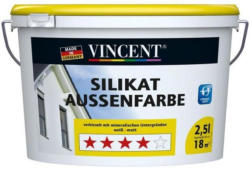 Vincent Silikat Außenfarbe, 2,5 l
