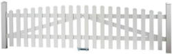 Zauntor weiss 300x100 cm