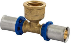 Kirchhoff T-Übergangsstück, Pressfitting für Mehrschicht-Verbundrohr, 16 mmx1/2"IG