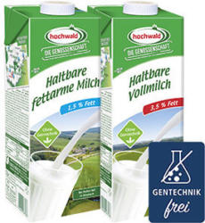 hochwald H-Milch 1,5/3,5 % Fett, jede 1-Liter-Packung