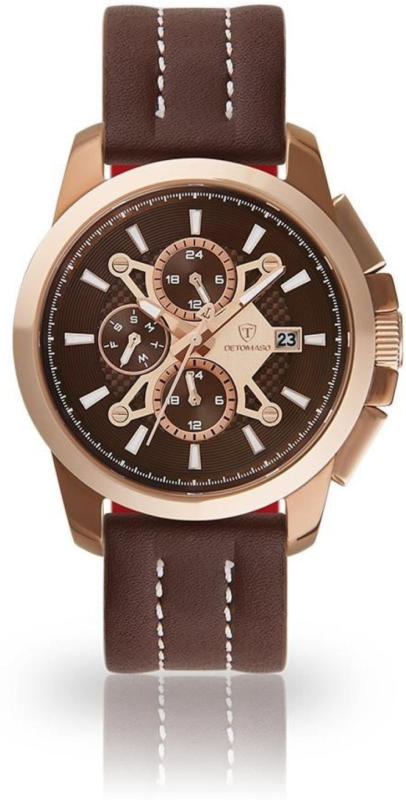 Detomaso Multifunktionsuhr »CATANIA ROSEGOLD BLACK«