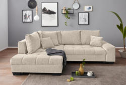 Ecksofa, wahlweise mit Bettfunktion