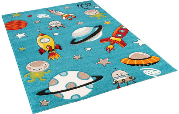 Teppich Diamond Kids ca. 80 x 150 cm blau