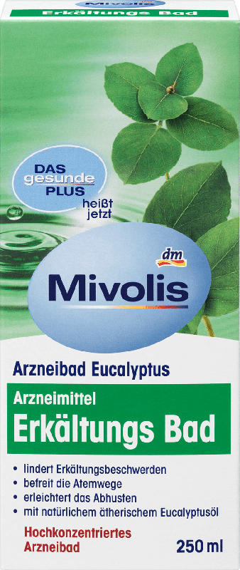 Mivolis Badeöl, Erkältungsbad, Arzneibad Eucalyptus