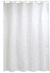 Duschvorhang weiß Motiv Rosen 180 x 200 cm