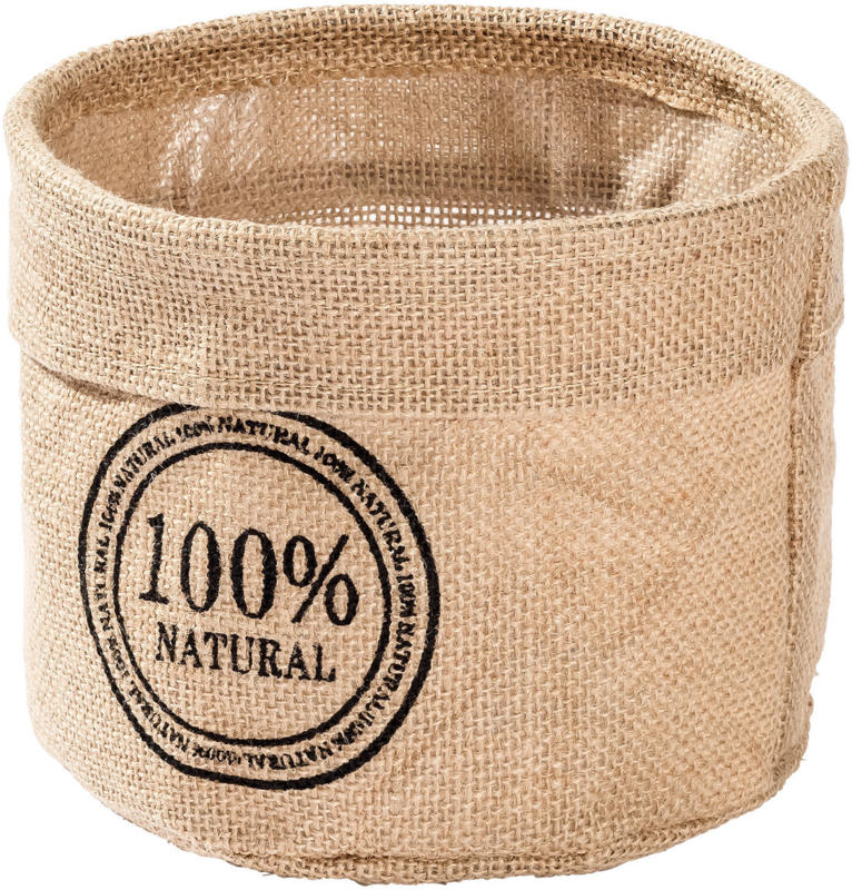 Großer Korb aus Jute