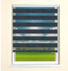 Doppelrollo-Easy-Fix, anthrazit, ca. 70 x 160 cm