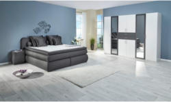 Boxspringbett Arosa anthrazit 180 cm