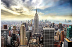 Keilrahmenbild ca. 116x76cm View over New York