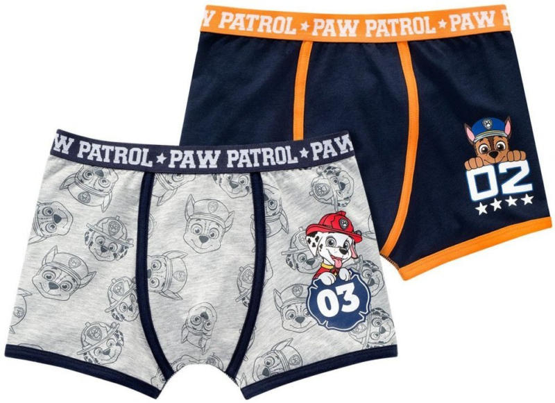 2 PAW Patrol Boxer mit breitem Elastikbund