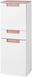 Midischrank Siena 40cm Weiß/Sonoma Eiche Weiß, Sonoma Eiche