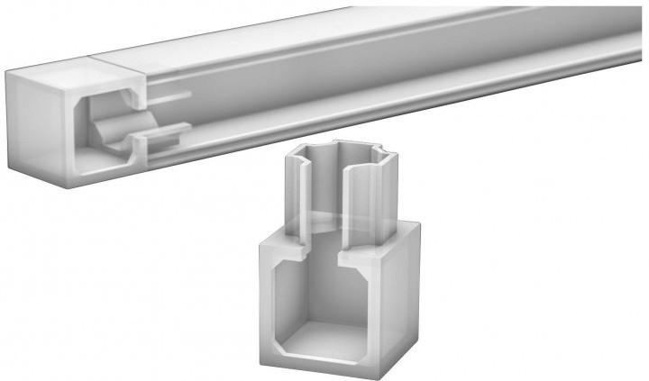 Endstück für LED-Kanal, Weiß, ca. 22 x 22 mm