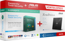 Externe Laufwerke - ASUS SDRW-08U7M-U + KASPERSKY TS 3U BUNDLE extern DVD Brenner