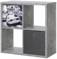 Raumteiler Max 4er Würfel Strukturbeton-Optik ca. 73 x 73 x 33 cm