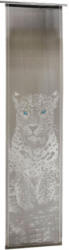 Schiebevorhang Leopard, schwarz-weiß-blau, ca. 60 x 245 cm