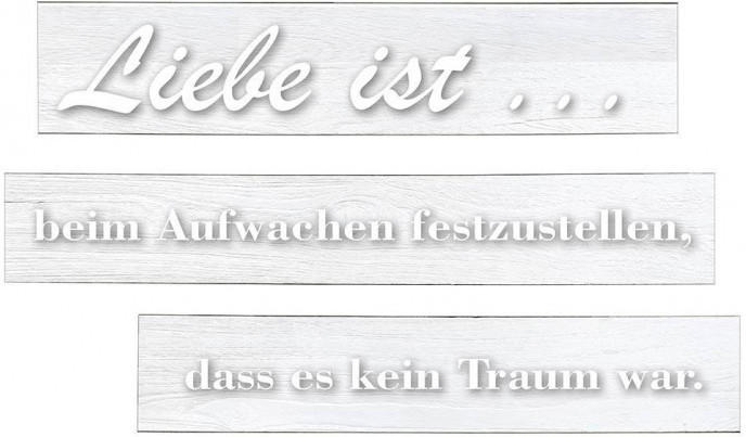 Wandtattoo " Liebe ist... beim Aufwachen festzustellen, dass es kein Traum war"