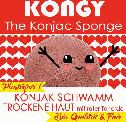 KONGY Konjak Schwamm für trockene Haut