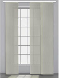 Schiebevorhang Uni 3er Set , silber, ca. 45 x 245 cm