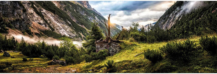 Keilrahmenbild ca. 50x150cm Berge