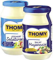 Thomy Salatcreme oder Salat Mayonnaise versch. Sorten, jedes 250-ml-Glas