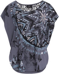 Damen Cape-Shirt mit Makramee-Spitze