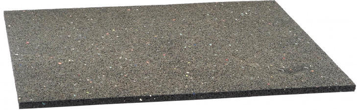 Gummi-Antivibrationsmatte schwarz 60 x 60 cm