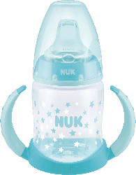 Nuk Trinklernflasche First Choice+ mit Trinksauger aus Silikon 150ml, Größe 1, ab 6 Monate, Sterne