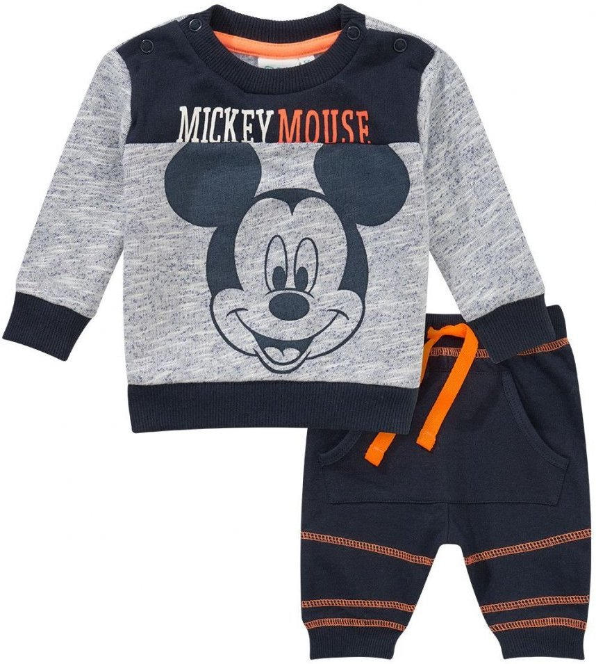 Micky Maus Sweatshirt und Jogginghose im Set nur € 9,99 Micky Maus Sweathshirt mit Applikation | Ernsting's family