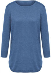 Rundhals-Pullover aus Seide mit Kaschmir