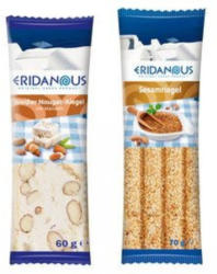 ERIDANOUS Weißer Nougat- Riegel mit Mandeln oder Sesamriegel