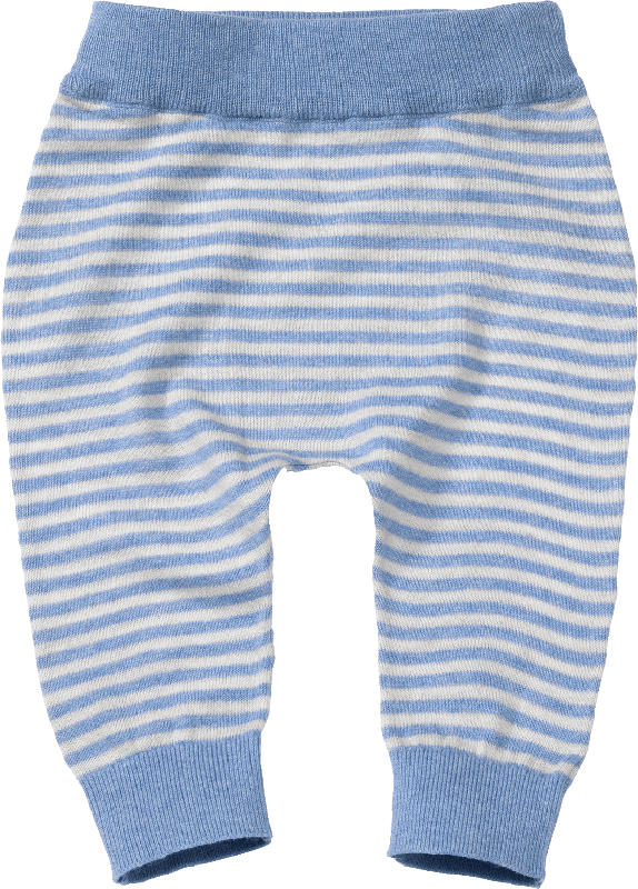 ALANA Baby-Strickhose, Gr. 68, in Bio-Baumwolle, blau, weiß, für Mädchen und Jungen