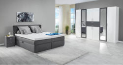 Boxbett dunkelgrau 180 cm