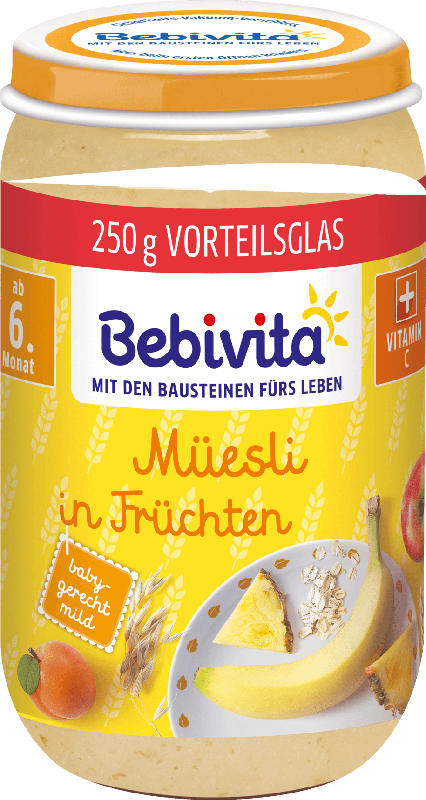 Bebivita Frucht & Getreide Müsli in Früchten ab 6. Monat