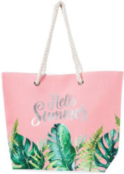 Damen Strandtasche mit glänzendem Schriftzug