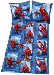 Microfaser Bettwäsche Spiderman blau-rot