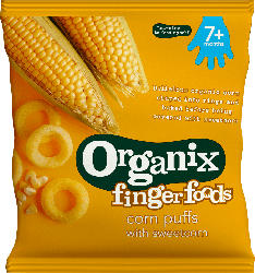 Organix Snack corn puffs with sweetcorn ab 7 Monaten